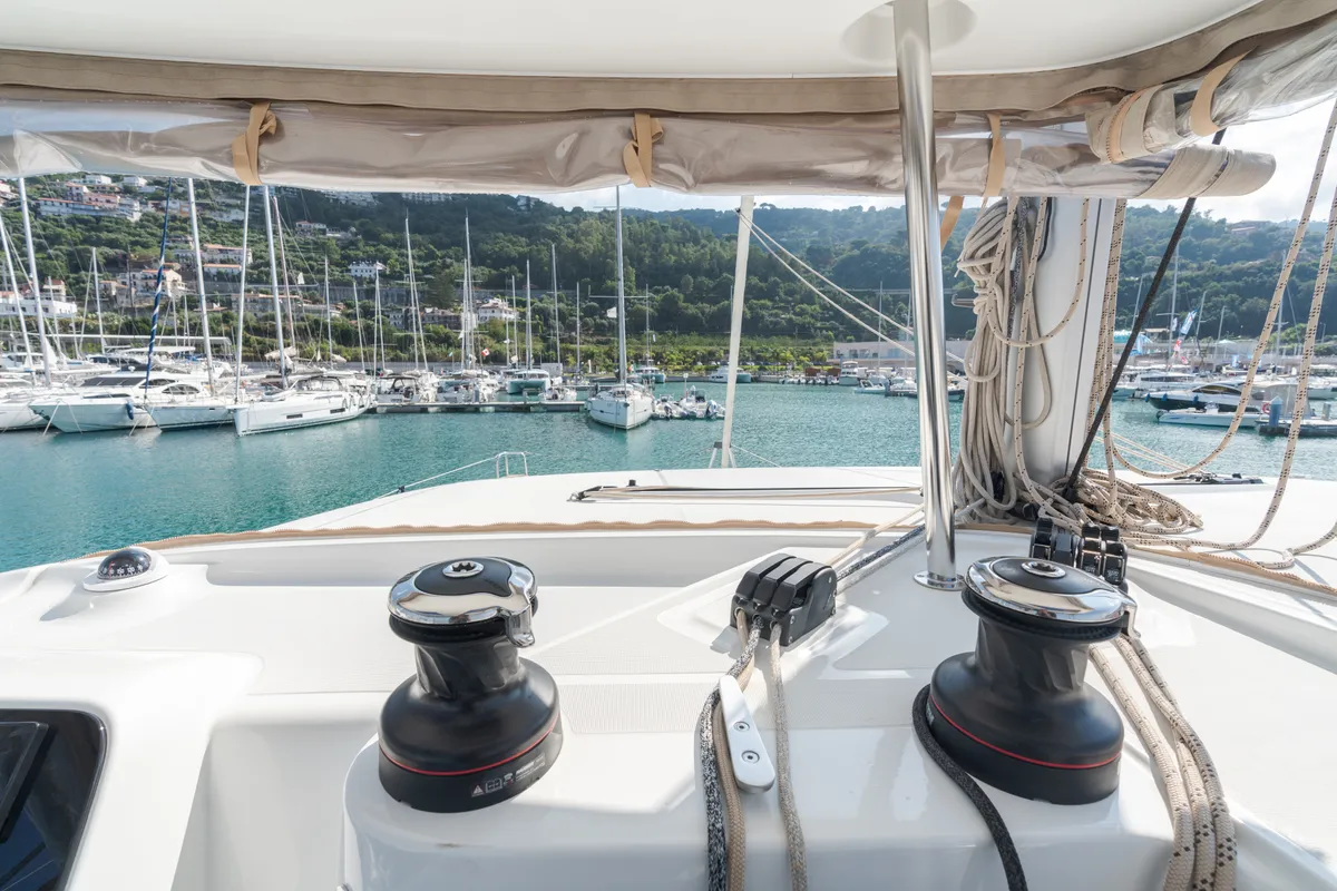 Ferd - Premium line, a Lagoon 42 catamaran at Capo d'Orlando, Italy