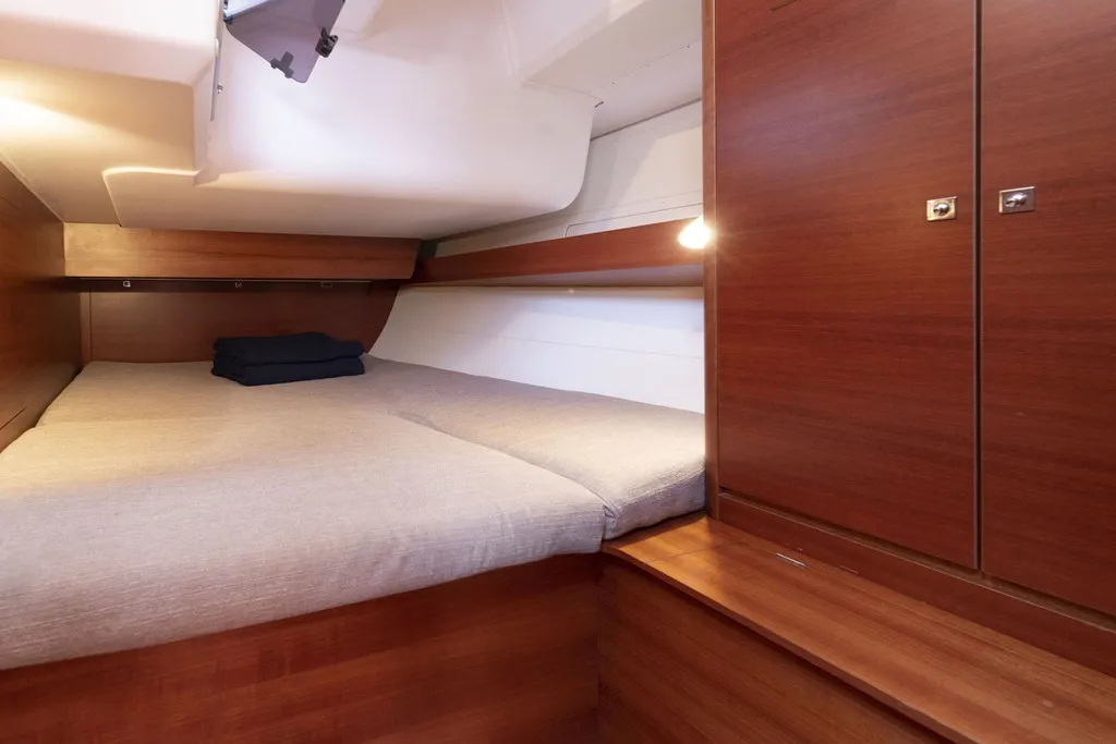 Cabin on RUBIN, a Dufour 460 Grand Large sailboat at Port de Pollença, Spain