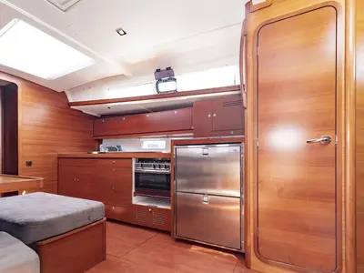 Galley of RUBIN, a Dufour 460 Grand Large sailboat at Port de Pollença, Spain