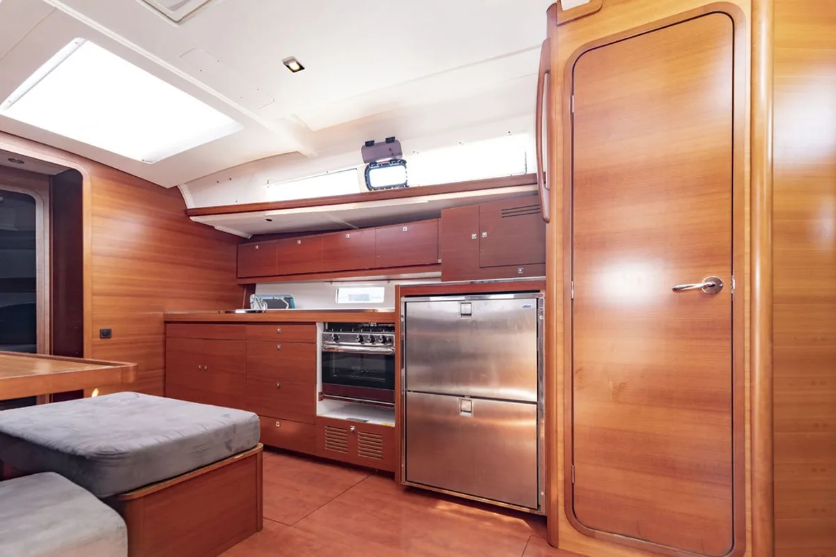 Galley of RUBIN, a Dufour 460 Grand Large sailboat at Port de Pollença, Spain
