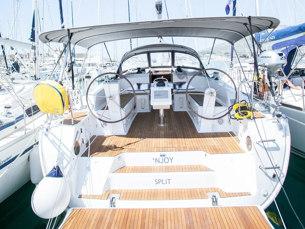 'njoy, a Bavaria Cruiser 46 sailboat at Dubrovnik, Croatia