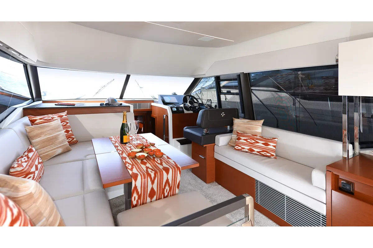 Salon of My Love II, a Prestige 42 Fly motorboat at Llucmajor, Spain
