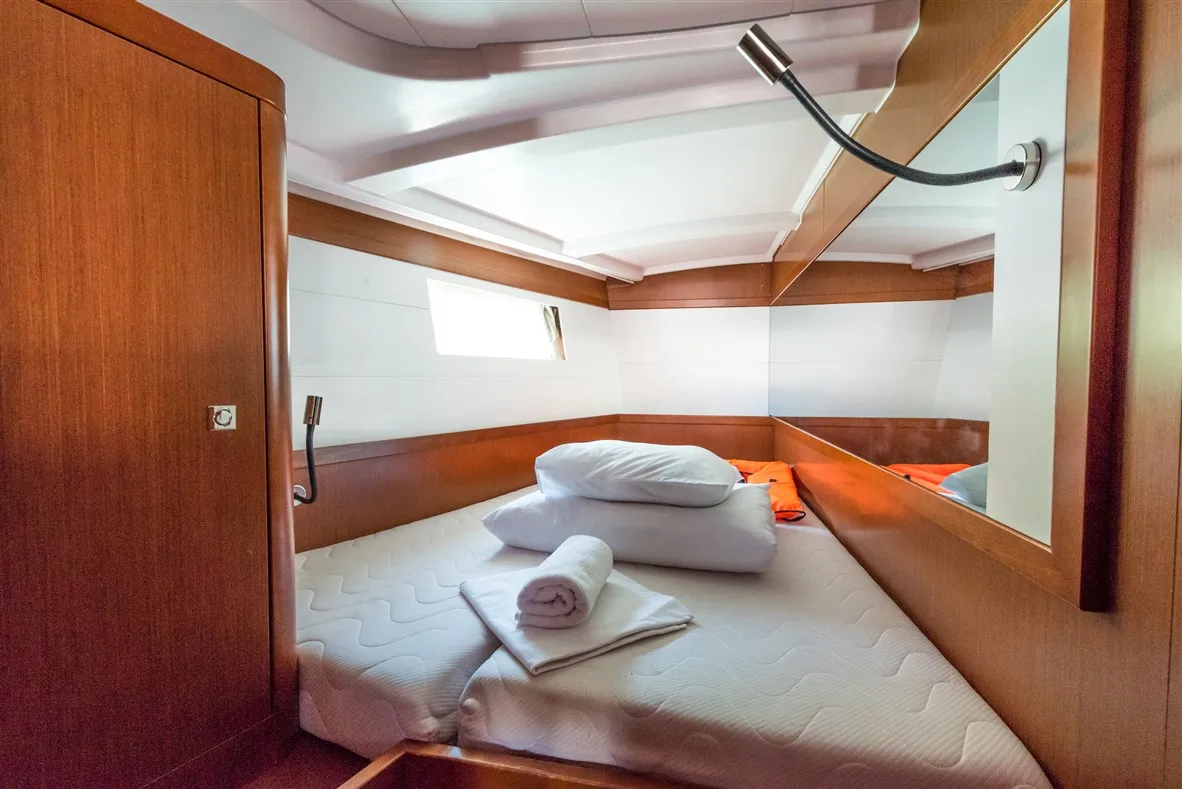 Cabin on Ultra Dubrovnik, a Beneteau Oceanis 48 sailboat at Općina Medulin, Croatia