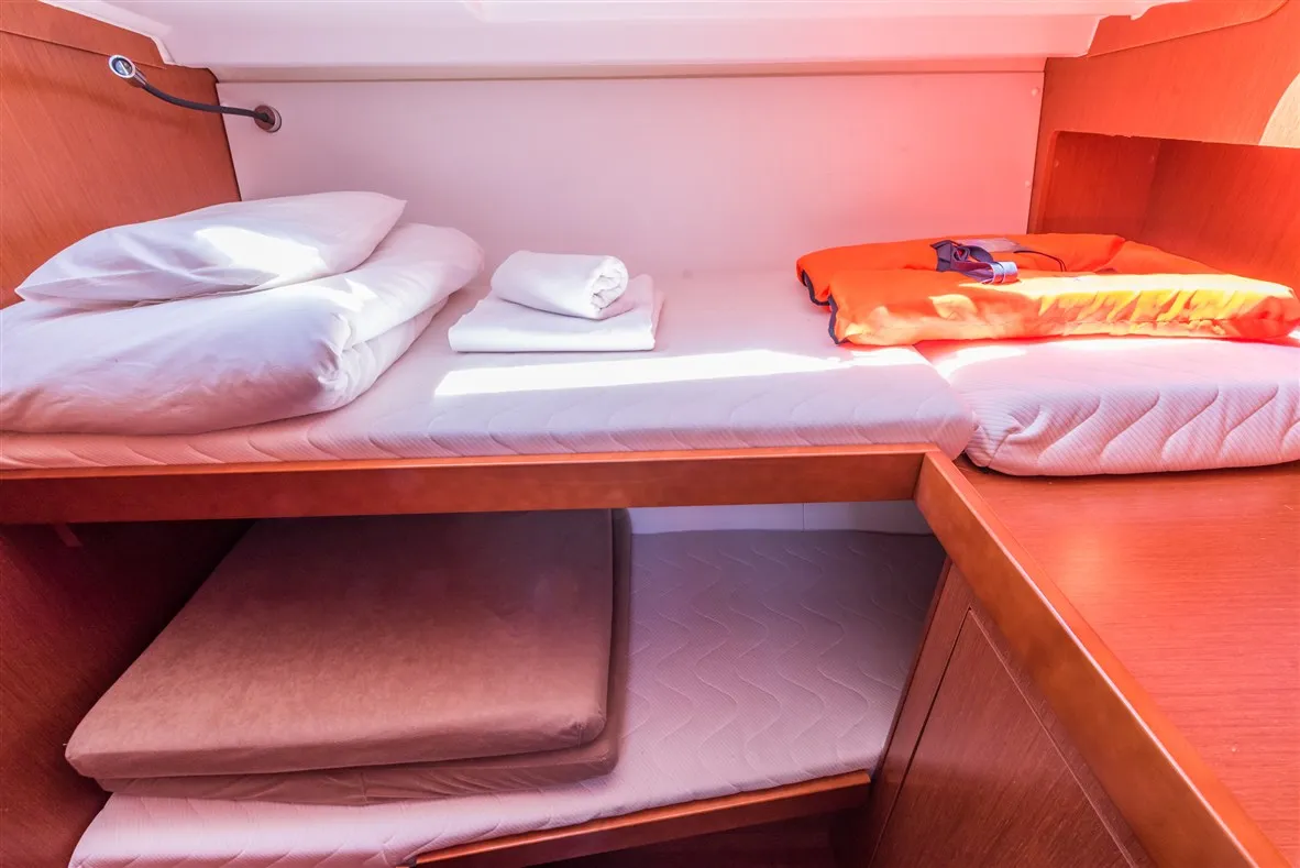 Cabin on Ultra Dubrovnik, a Beneteau Oceanis 48 sailboat at Općina Medulin, Croatia