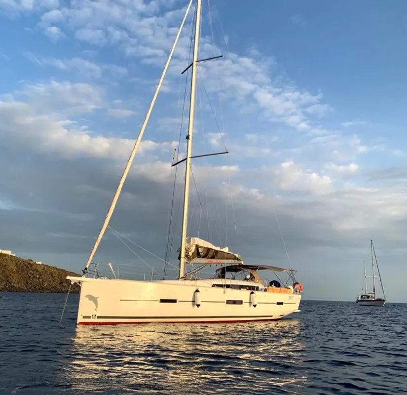 Wonder Planet, a Dufour 460 GL sailboat at Tonnarella, Italy