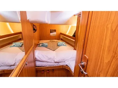 Cabin on Christianna VII, a Ocean Star 51.1 sailboat at Mykonos, Greece