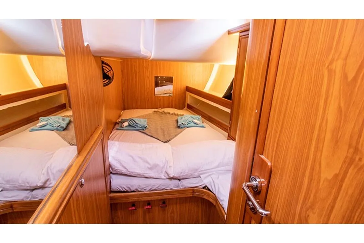 Cabin on Christianna VII, a Ocean Star 51.1 sailboat at Mykonos, Greece