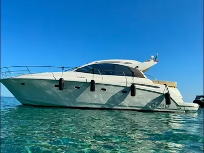 Mirage, a Prestige 42 motorboat at Pula, Italy