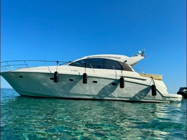 Mirage, a Prestige 42 motorboat at Pula, Italy
