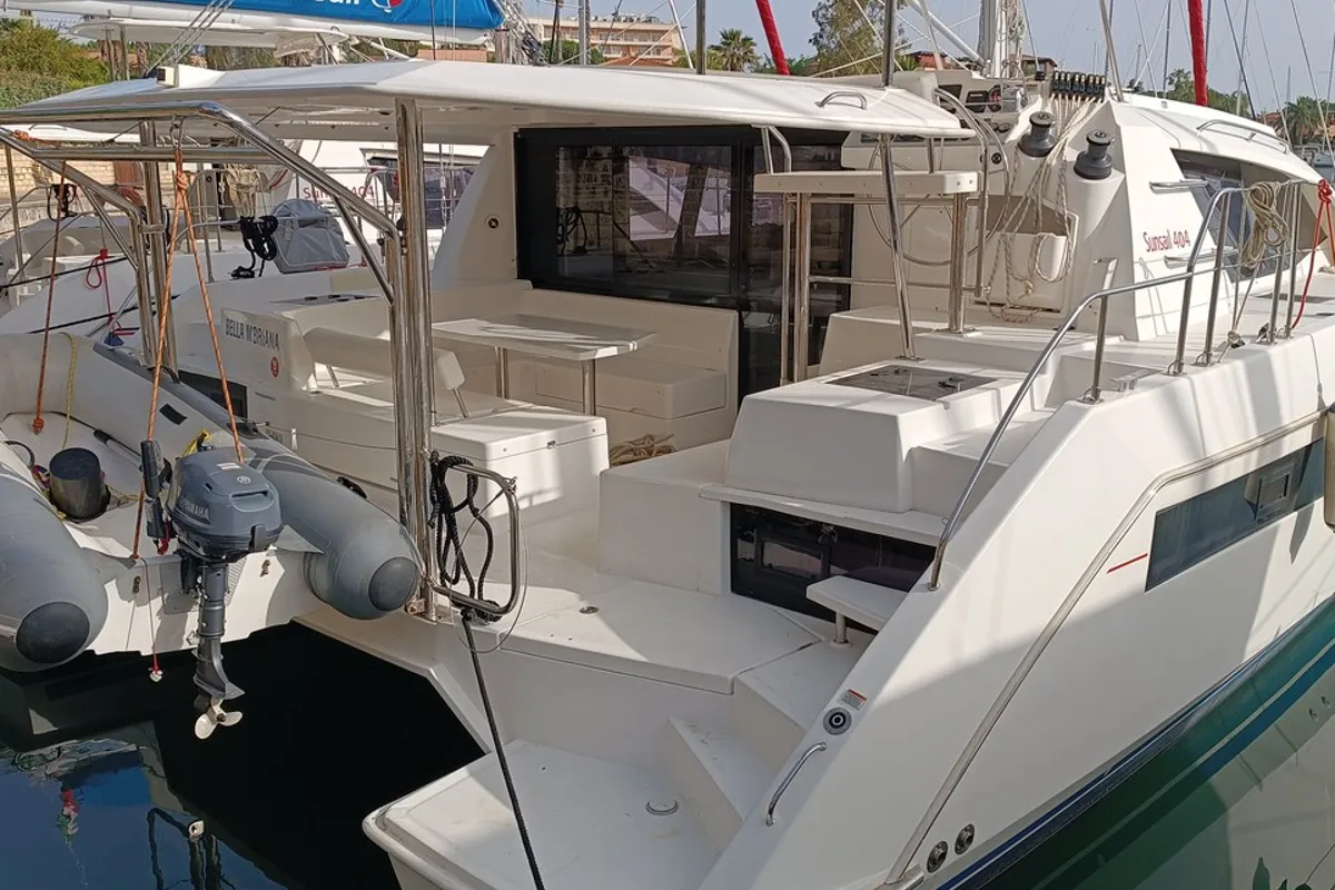 Bellambriana, a Leopard 40 catamaran at Tonnarella, Italy