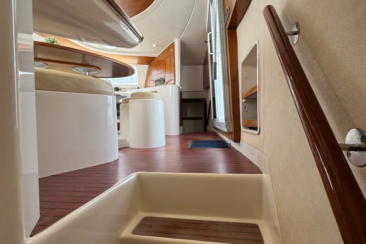 Salon of Artemis K, a Fountaine Pajot Belize 43 catamaran at Municipal Unit of Lefkada, Greece