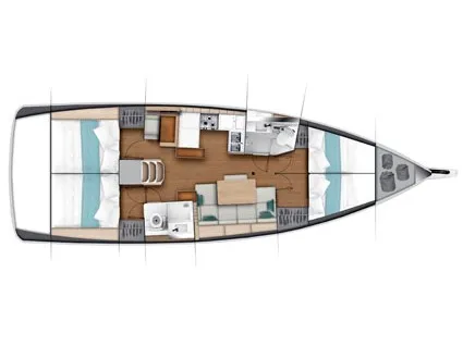 Sun Kiss, a Jeanneau Sun Odyssey 440 sailboat at Split, Croatia