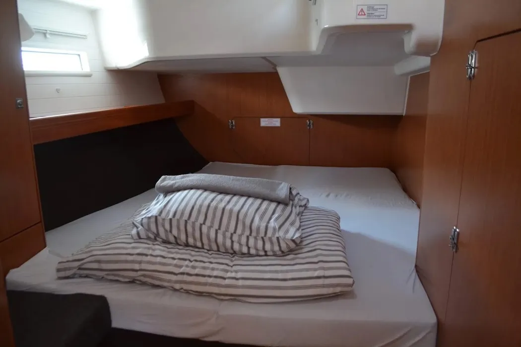 Cabin on Isabella, a Bavaria Cruiser 51 sailboat at Seget Donji, Croatia