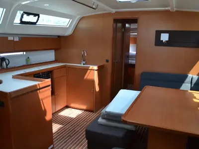 Galley of Isabella, a Bavaria Cruiser 51 sailboat at Seget Donji, Croatia