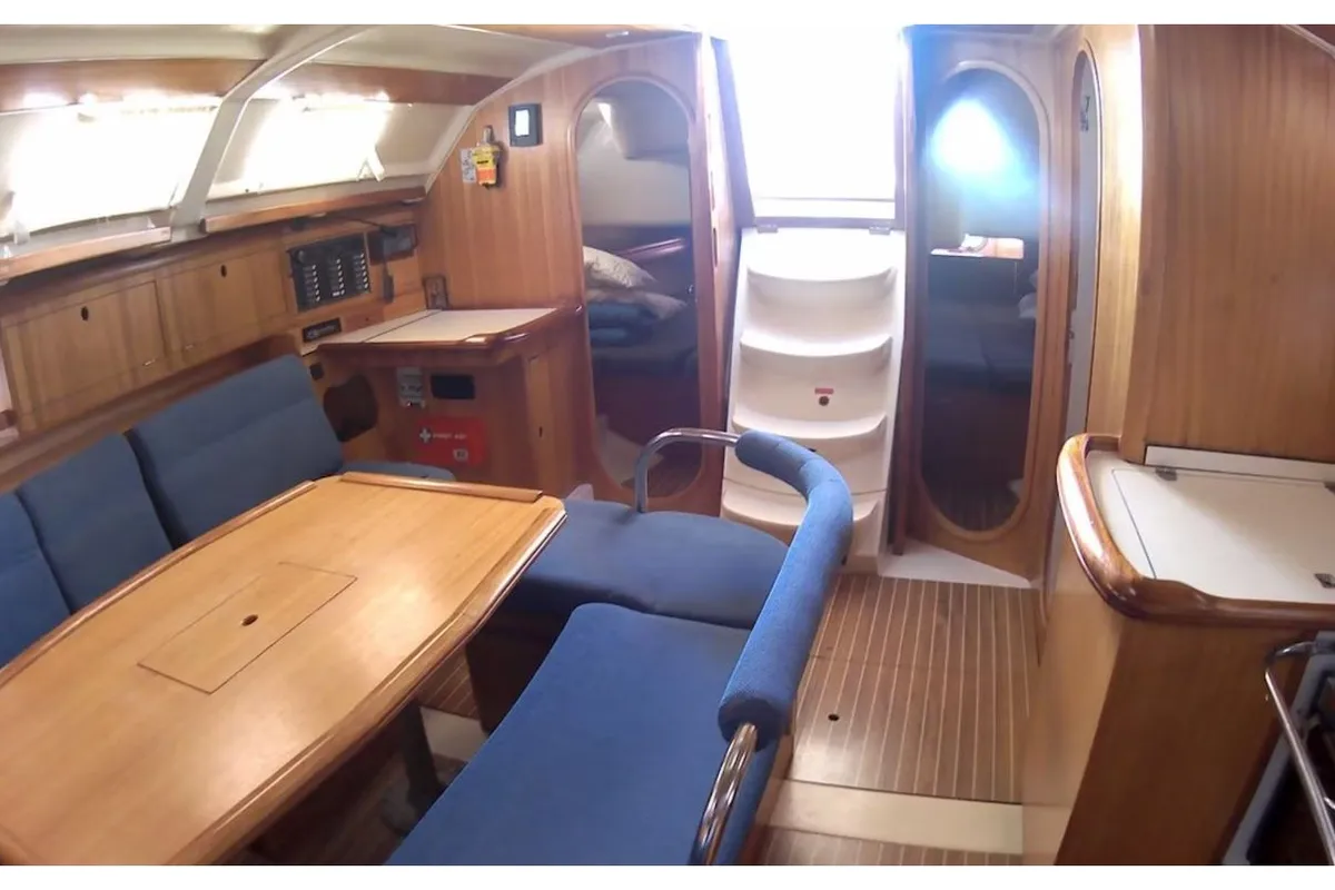 Salon of ARMONIA, a Dufour Gib Sea 43 sailboat at Volos Municipality, Greece