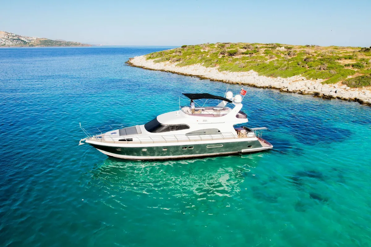 Exterior view of ZEUS, a Gulet Custom built 183 motor yacht at Kadıköy, Turkey