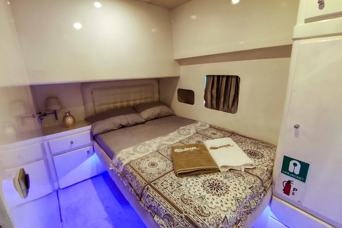 Cabin on ZEUS, a Gulet Custom built 183 motor yacht at Kadıköy, Turkey