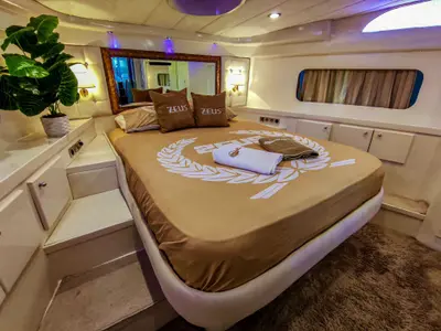 Cabin on ZEUS, a Gulet Custom built 183 motor yacht at Kadıköy, Turkey