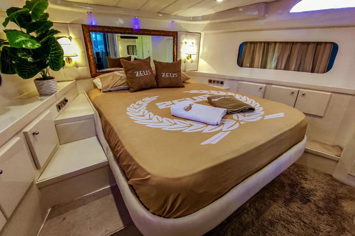 Cabin on ZEUS, a Gulet Custom built 183 motor yacht at Kadıköy, Turkey