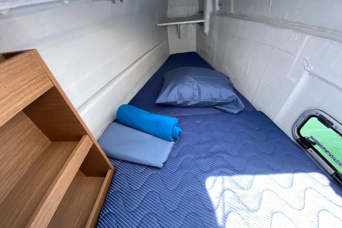 Cabin on Eskimo, a Lagoon 40 catamaran at Ibiza, Spain