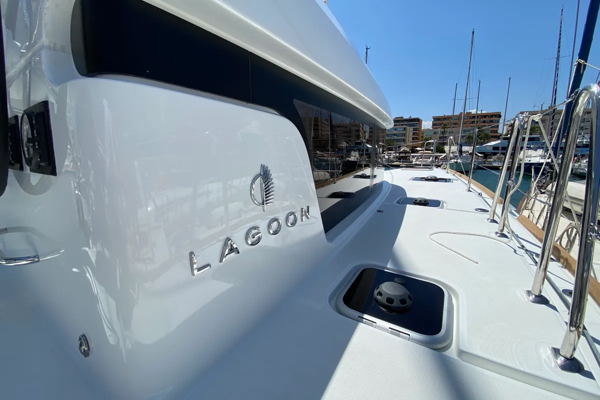 Eskimo, a Lagoon 40 catamaran at Ibiza, Spain