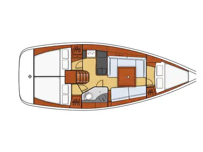 MAMMA, a Beneteau Oceanis 34 sailboat at Pteleos, Greece