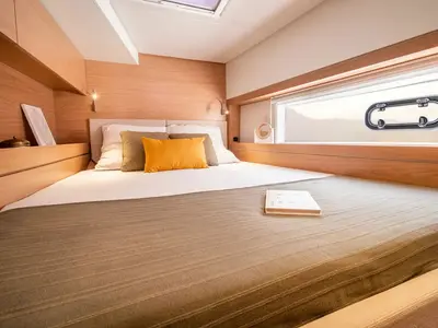 Cabin on OLIVIA, a Bali 4.4 catamaran at Sant Antoni de Portmany, Spain