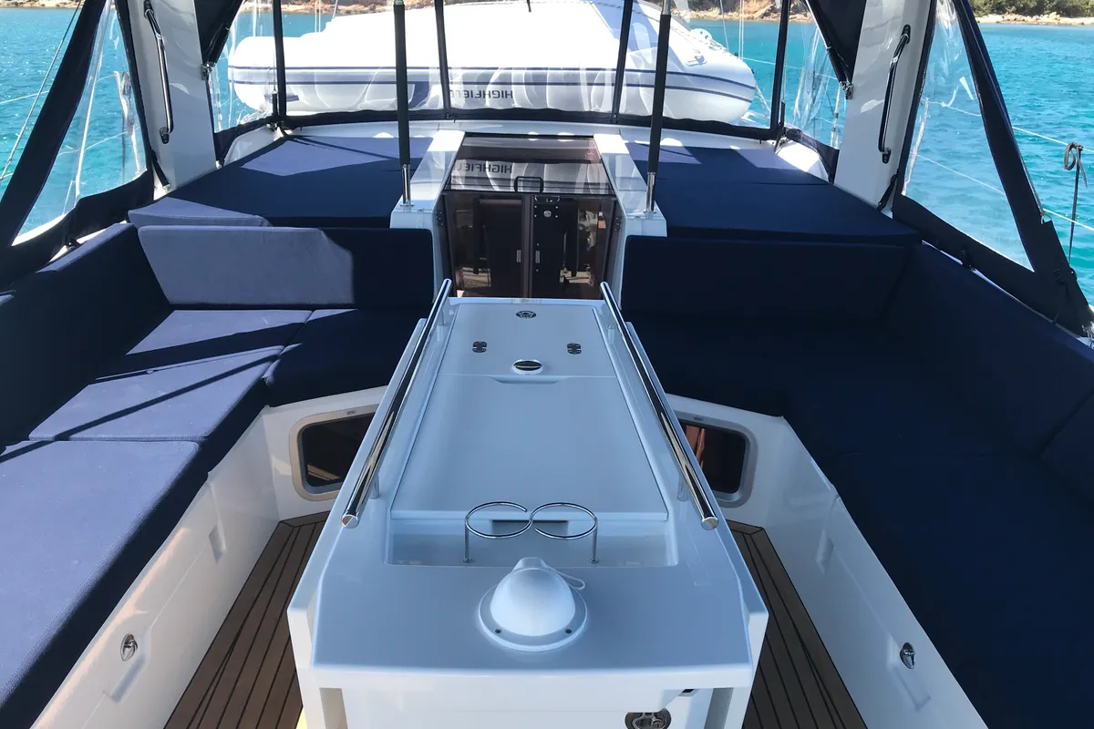 Gacrux, a Beneteau Oceanis 51.1 sailboat at Rosignano Solvay, Italy