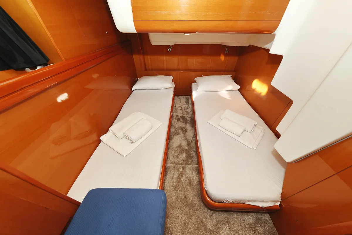 Cockpit of KATANA, a Beneteau Antares 13,80 motor yacht at Općina Sukošan, Croatia