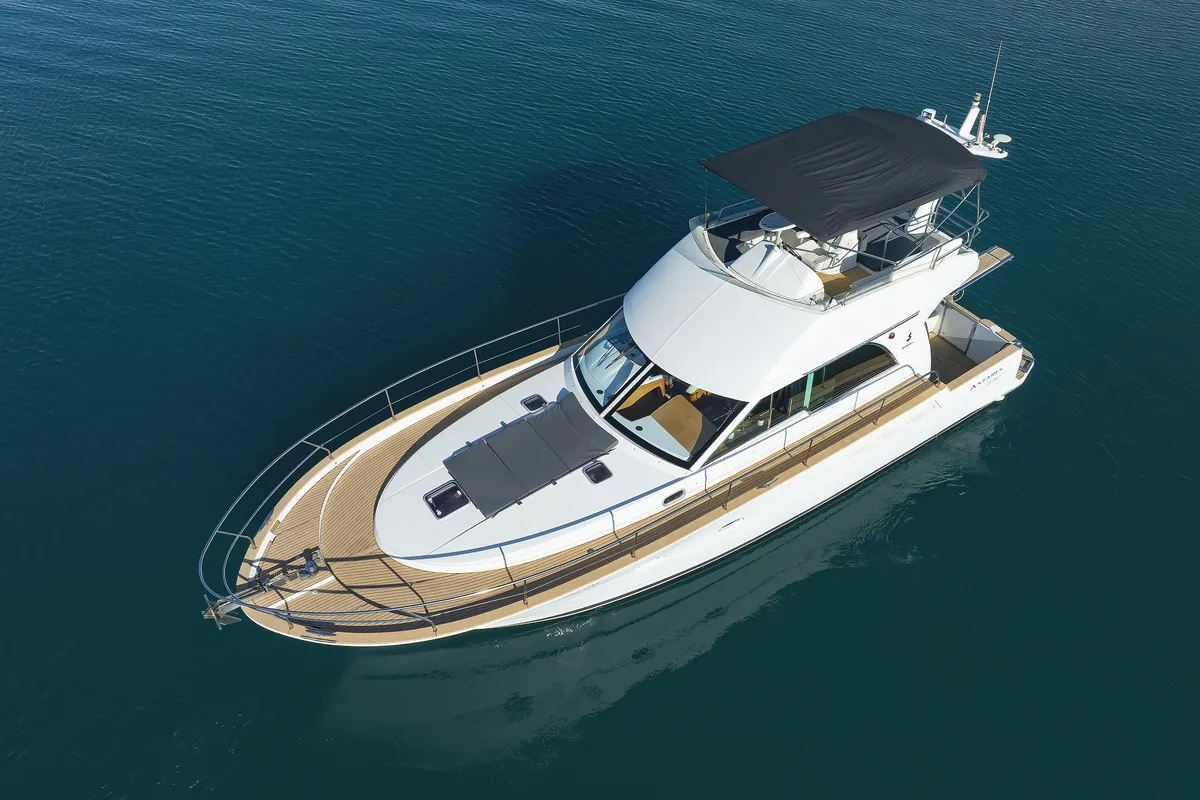 Exterior view of KATANA, a Beneteau Antares 13,80 motor yacht at Općina Sukošan, Croatia