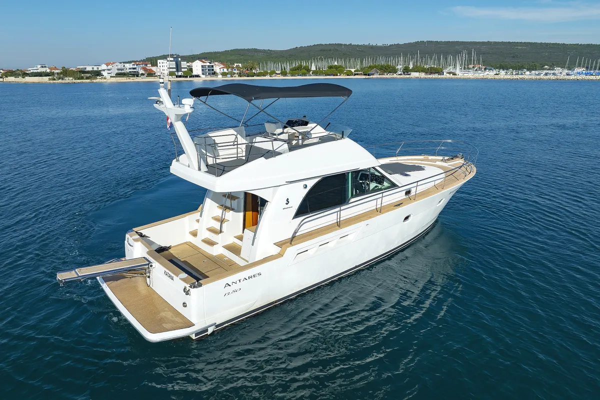 Galley of KATANA, a Beneteau Antares 13,80 motor yacht at Općina Sukošan, Croatia