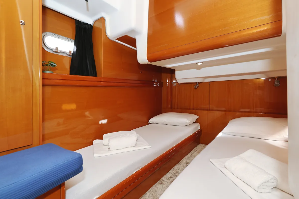 Cockpit of KATANA, a Beneteau Antares 13,80 motor yacht at Općina Sukošan, Croatia