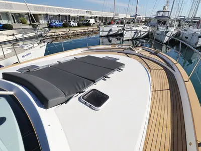 Deck of KATANA, a Beneteau Antares 13,80 motor yacht at Općina Sukošan, Croatia