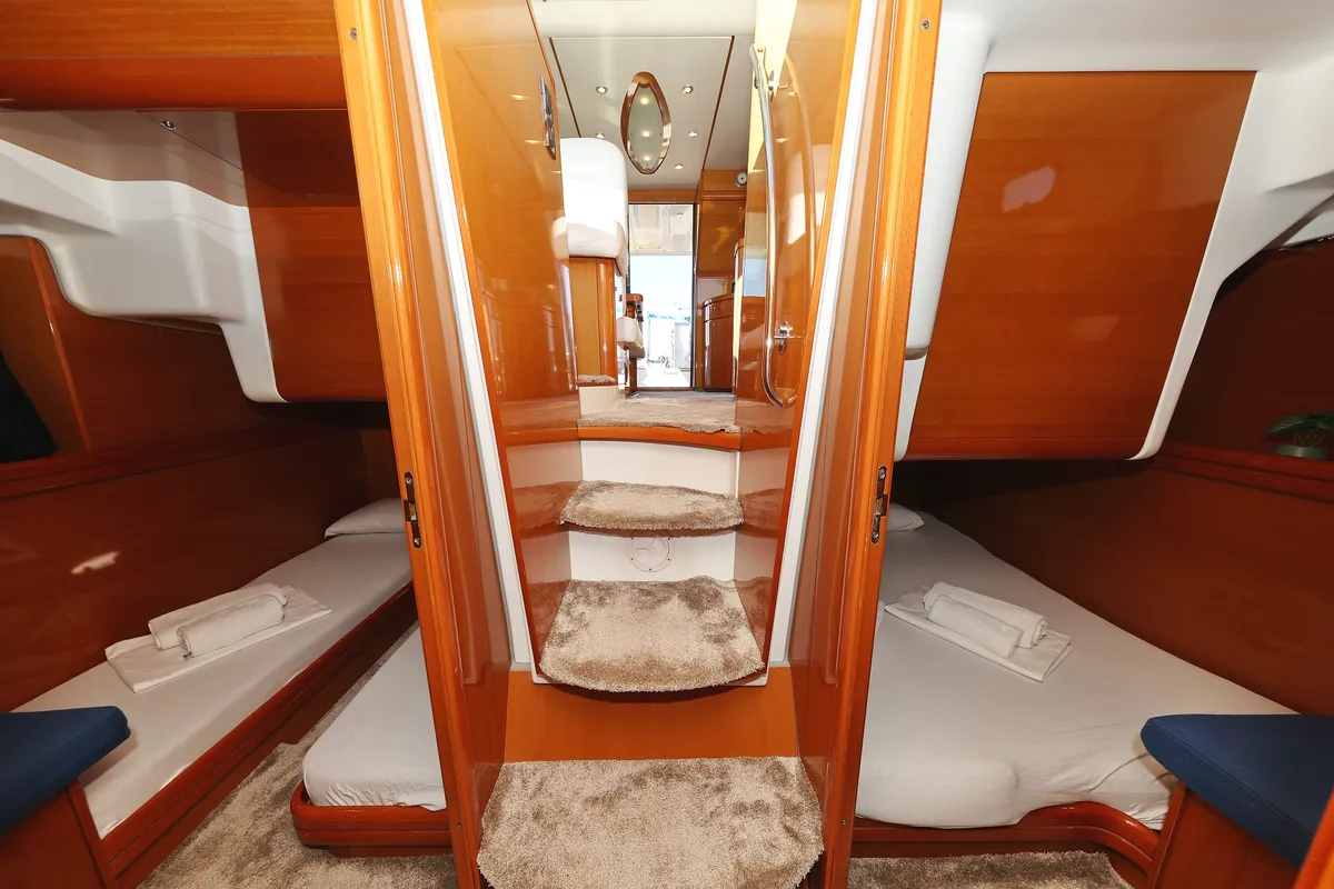 Salon of KATANA, a Beneteau Antares 13,80 motor yacht at Općina Sukošan, Croatia