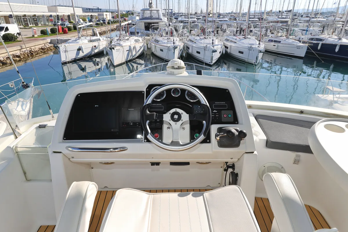 Cabin on KATANA, a Beneteau Antares 13,80 motor yacht at Općina Sukošan, Croatia