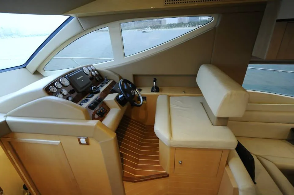 MY STARK, a Gulf Craft Majesty 44 motorboat at Athens, Greece