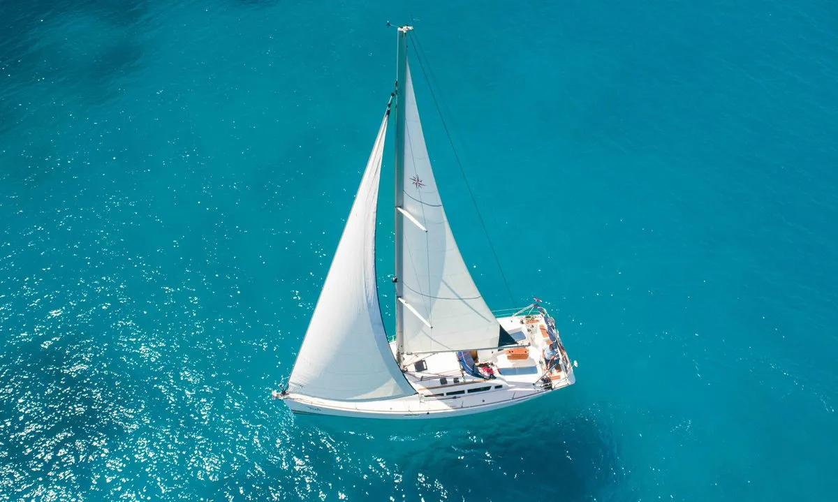 Exterior view of Ema, a Jeanneau Sun Odyssey 42i sailboat at Tribunj, Croatia