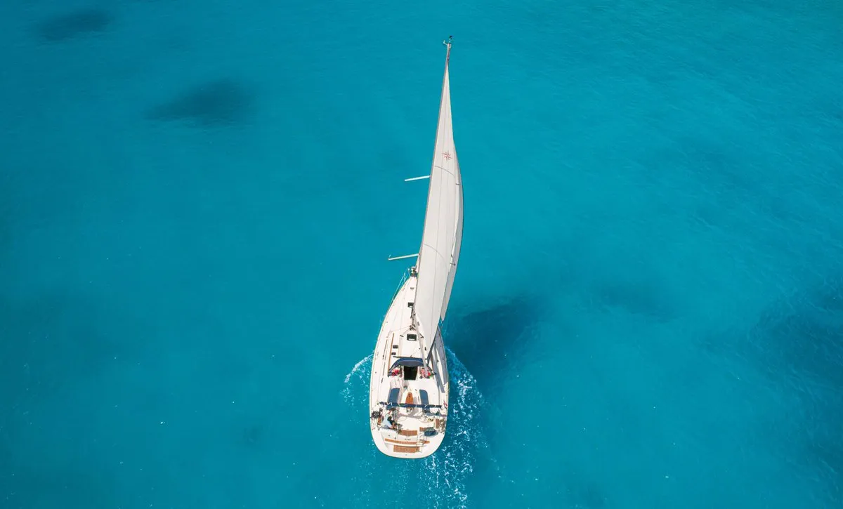 Exterior view of Ema, a Jeanneau Sun Odyssey 42i sailboat at Tribunj, Croatia