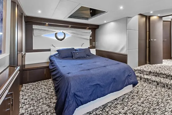 Cabin on After Parr T, a Marquis 720 Flybridge motor yacht at Stock Island, United States