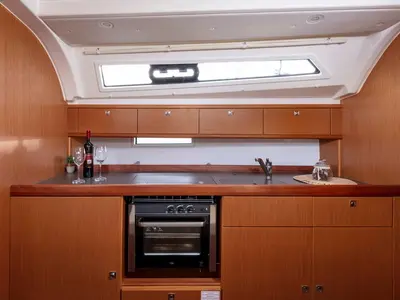 Galley of NINA, a Bavaria Cruiser 41 sailboat at Split, Croatia