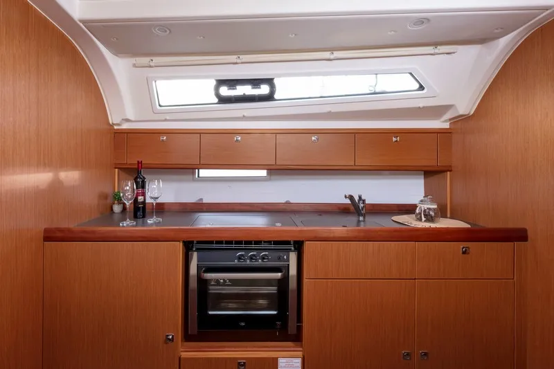 Galley of NINA, a Bavaria Cruiser 41 sailboat at Split, Croatia
