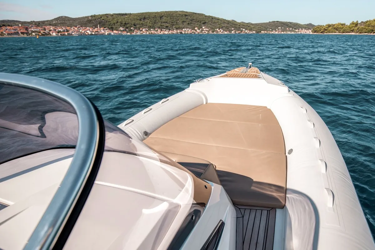 Deck of Biba, a Capelli Tempest 1000 OPEN RIB at Sukošan, Croatia