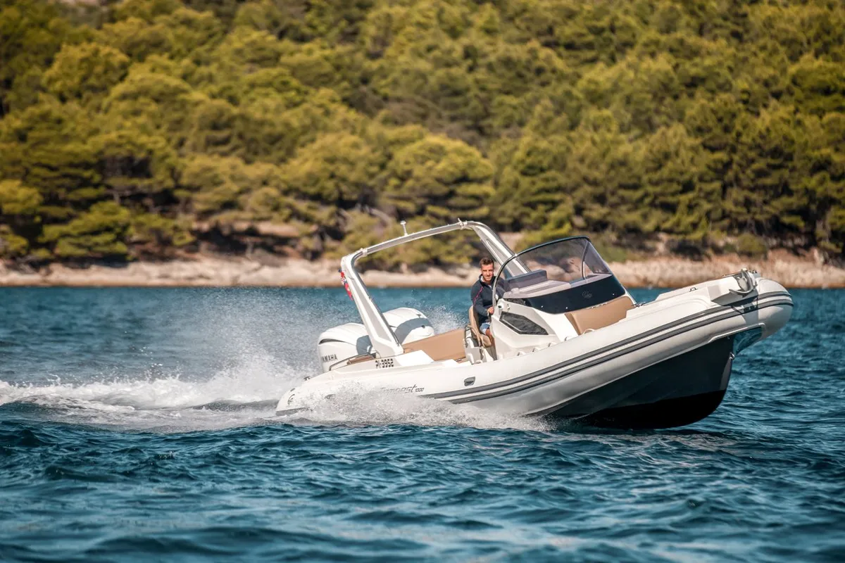 Exterior view of Biba, a Capelli Tempest 1000 OPEN RIB at Sukošan, Croatia