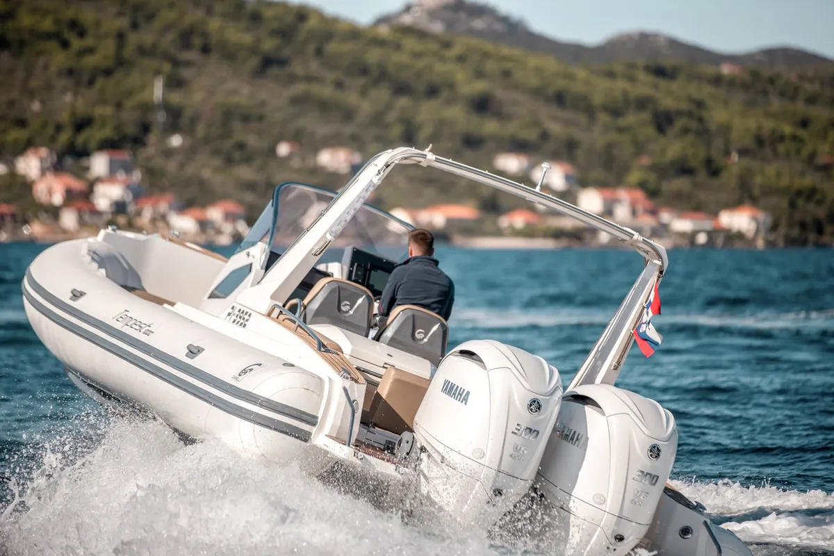 Exterior view of Biba, a Capelli Tempest 1000 OPEN RIB at Sukošan, Croatia