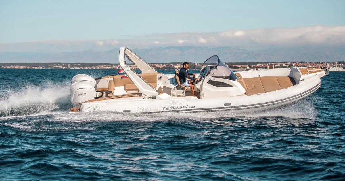 Exterior view of Biba, a Capelli Tempest 1000 OPEN RIB at Sukošan, Croatia