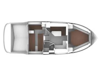 Coco, a Bavaria Sport 36 HT motorboat at Yerseke, Netherlands