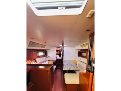 Salon of Vittoria, a Beneteau Oceanis 41 sailboat at La Spezia, Italy