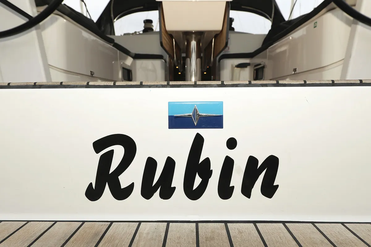 Rubin, a Bavaria Cruiser 46 sailboat at Grad Biograd na Moru, Croatia