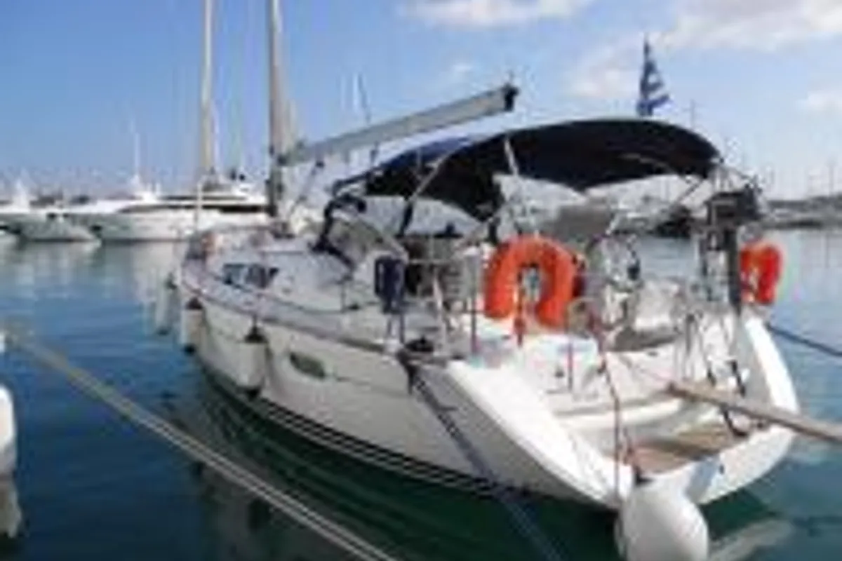 Exterior view of Nomad, a Jeanneau Sun Odyssey 39i sailboat at Preveza, Greece