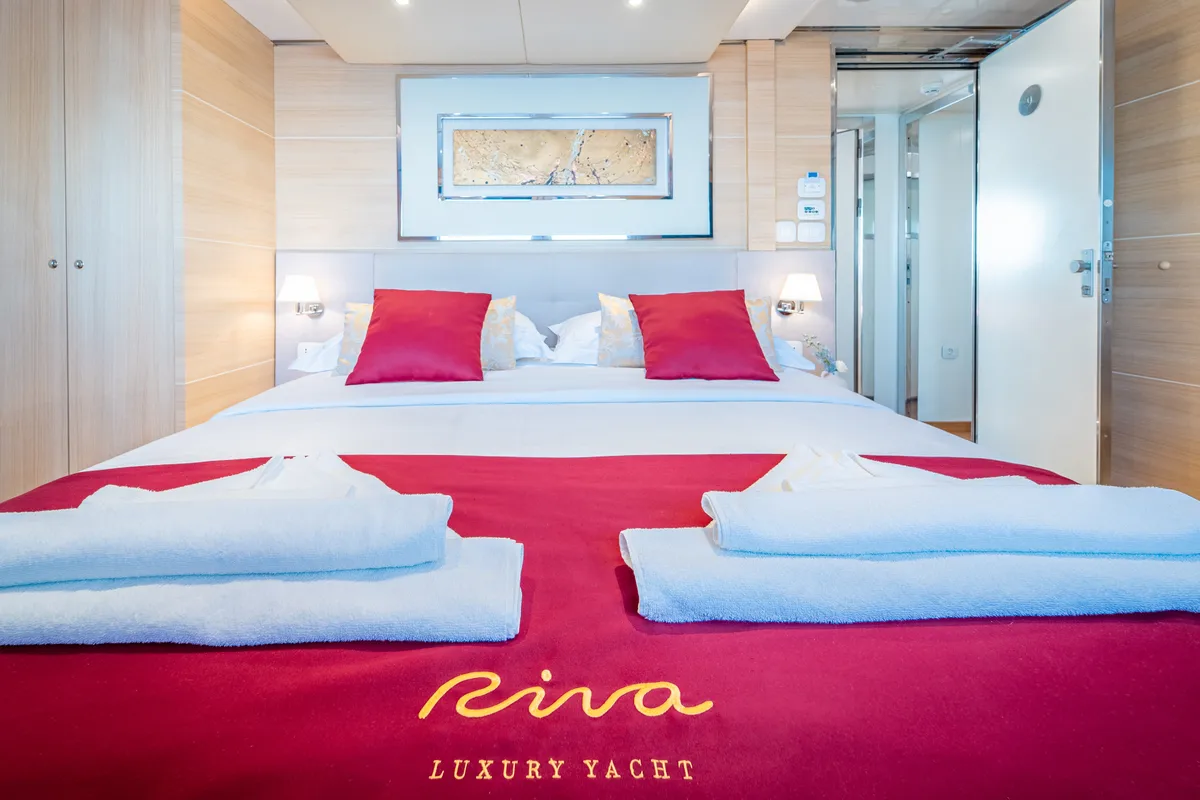 Cabin on Riva, a Gulet Motoryacht motor yacht at Split, Croatia